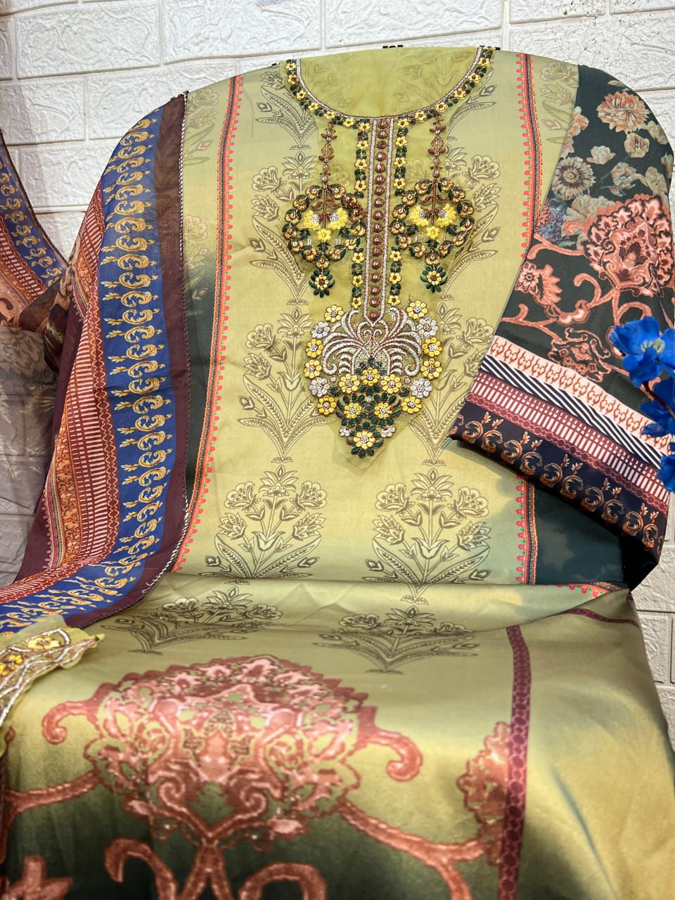 Maria B 1133 And 1134 Japan Satin Digital Printed Pakistani Suit Wholesalers In Delhi
